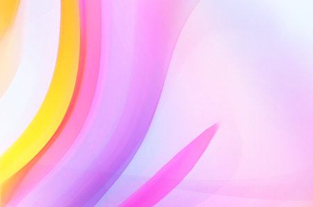 abstract background with smooth lines in pink, yellow and purple colors
