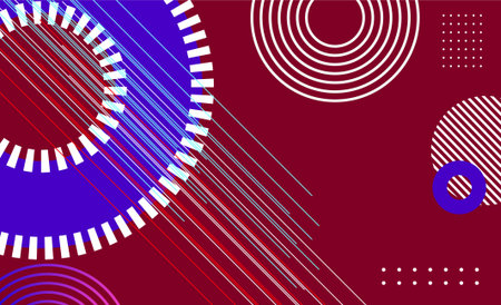 Abstract geometric background with circles and lines. Vector illustration for your designのイラスト素材