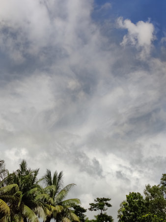 Cloudscape has been developing in gorgeous form. The sky is filled with beautiful clouds.の写真素材