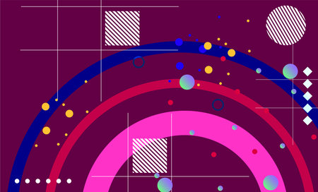 Abstract gradient colors geometry elements design for web page, banner, art, banner, poster.
