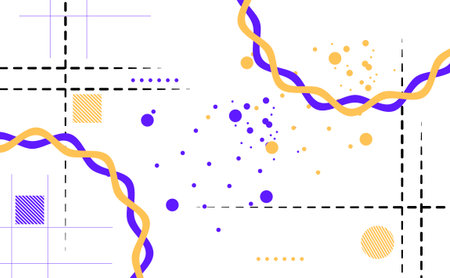 Abstract background with dots and lines. Vector illustration for your design.