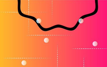 abstract background with circles and lines in red and orange colors.