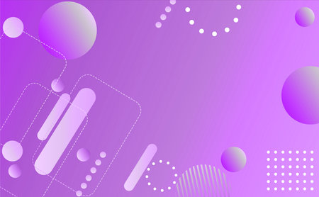 Purple abstract background with circles and dots. Vector Illustration.のイラスト素材