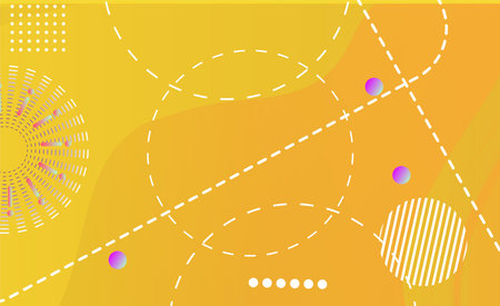 Abstract geometric background with circles and lines. Vector illustration. Eps 10のイラスト素材