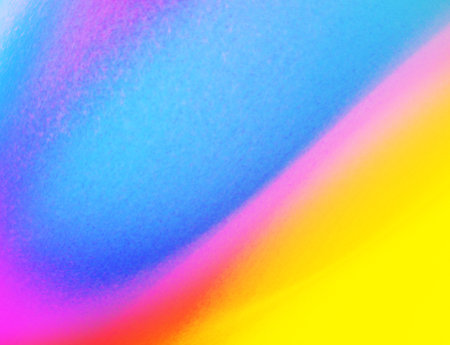 blue yellow purple gradient background with soft grainy texture. Abstract artistic gradient background with soft noise watercolor texture for web design,の写真素材