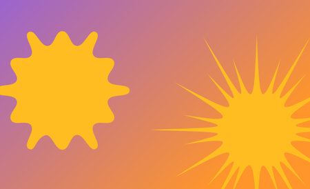 Sun rays on a colored background. Vector illustration for your design.のイラスト素材