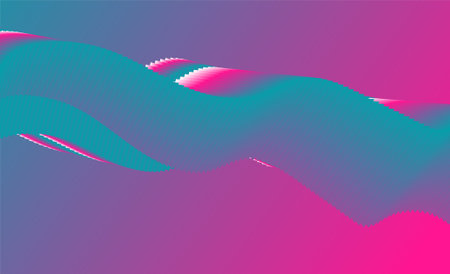 Abstract background with dynamic effect. Futuristic technology style. Vector illustration.のイラスト素材