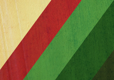 retro image of the flag of bulgaria, grunge backgroundの写真素材