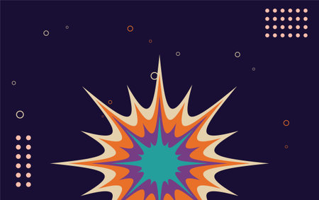 Comic book explosion background. Vector illustration of comic book explosion.