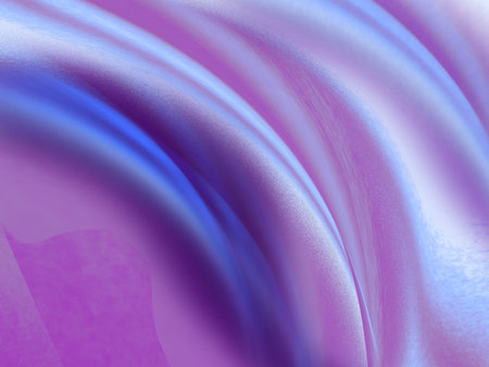 abstract background with smooth lines in blue and purple colors, digitally generated imageの写真素材
