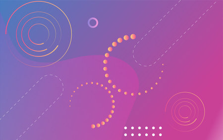 Abstract background with circles and lines. Vector illustration for your design.のイラスト素材