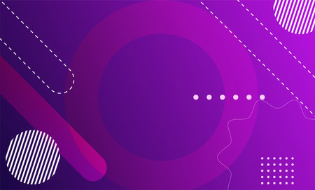 Abstract geometric background with circles, lines and dots. Vector illustration.のイラスト素材