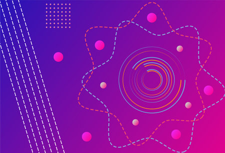 Abstract modern gradient shapes with wave flowing shapes background perfect for modern poster, banner, cover, corporate, wallpaper, advertising, businessのイラスト素材