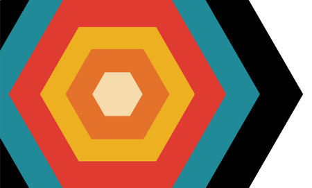 Abstract geometric background with hexagons. Vector illustration. Eps 10.のイラスト素材