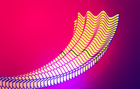 Abstract vector background. Dynamic effect. Futuristic technology style. Motion vector illustration.のイラスト素材