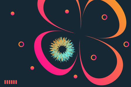 Abstract background with a lot of flowers. Vector illustration for your designのイラスト素材
