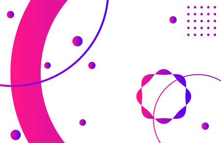 Purple abstract background with circles and dots. Vector illustration for your designのイラスト素材