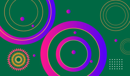 Abstract background with circles and lines. Vector illustration. Eps 10.のイラスト素材