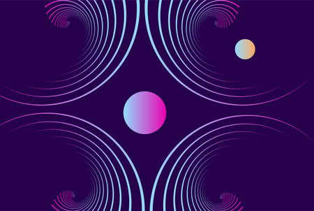 Abstract background with circles and gradients. Vector illustration for your designのイラスト素材