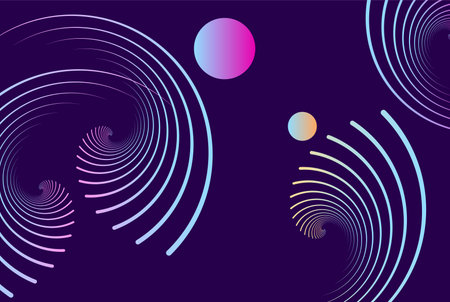 Abstract background with circles and gradients. Vector illustration for your designのイラスト素材