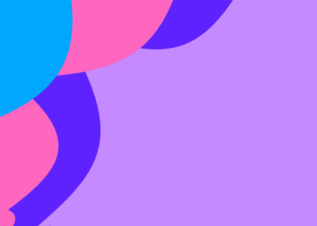 abstract background with purple, blue and pink circles. vector illustrationのイラスト素材