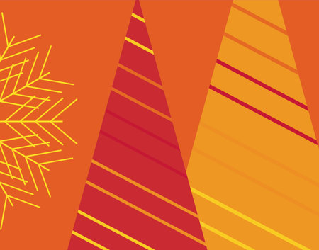 abstract background with christmas trees and snowflakes vector illustrationのイラスト素材