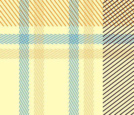 Seamless tartan plaid pattern in yellow and blue colors