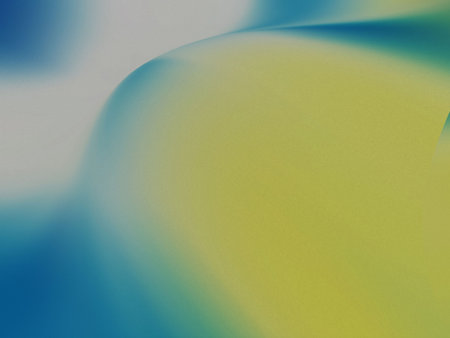 abstract background with soft gradients and lines in blue and yellowの写真素材