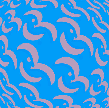 Seamless pattern with abstract hand drawn waves. Vector illustration.