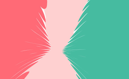 Abstract background with curved lines in pastel colors. Vector illustration.
