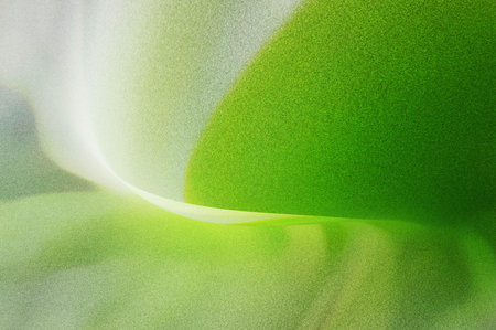 Bright summer bokeh background with blurred light patterns with smooth curve shapes, perfect for nature, seasonal, and abstract design projects.の写真素材