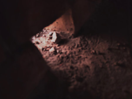 Blurred abstract background of coal in the mine, dark tone.