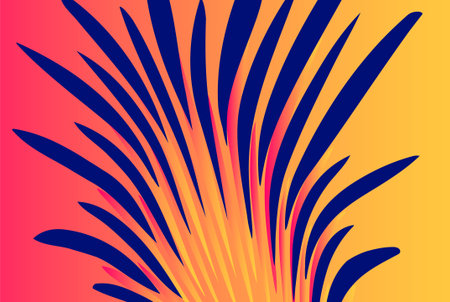 Red and yellow abstract gradient with energetic dynamic shapes. Ideal for wallpapers, banners,...
