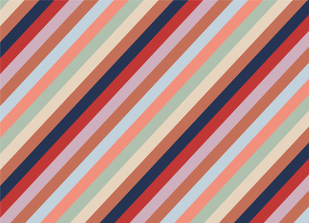 A vibrant geometric diamond pattern in retro argyle style featuring overlapping pastel and warm tones. Ideal as a seamless background for wallpaper, textile, graphic design, web headers, and packaging.のイラスト素材