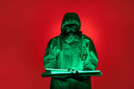 Fight against biological catastrophe. Radiation and chemical poisoningの写真素材