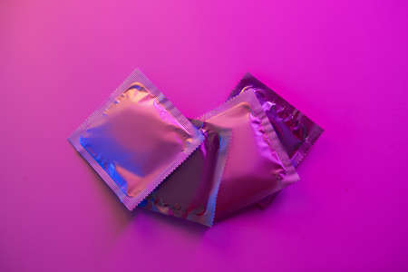 Protected love. Sexual intercourse. Close-up.