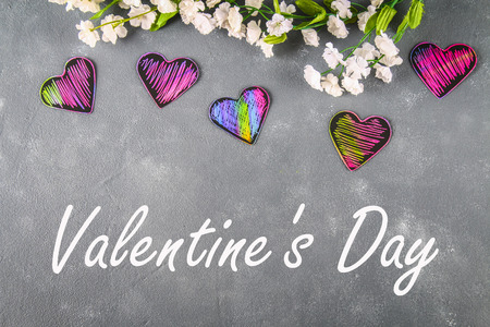 card for valentines day with text happy valentines day