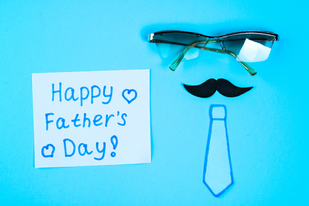 Postcards on the theme of Father's Day. June 17の写真素材