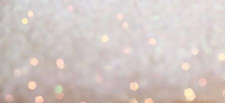 Blurred Bokeh. Holiday glowing backdrop. Christmas light background. Defocused Background With Blinking Stars.の写真素材