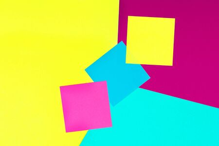Colored paper in geometric. Bright color paper texture background. Trend colors, geometric paper...