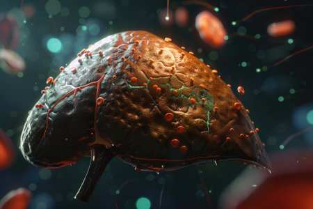 Futuristic human brain representation with neural network connections in a sci-fi concept AIの素材