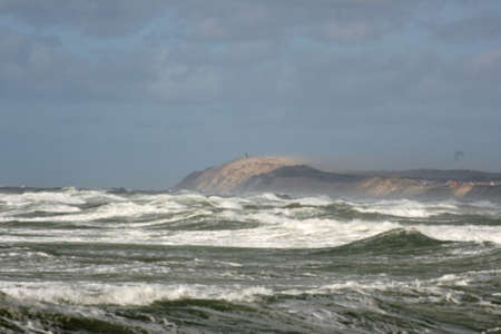nice waves on the coastlineの写真素材