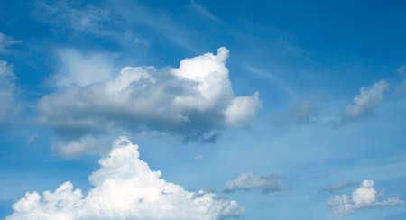 The vast blue sky and clouds sky
