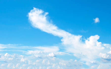 The vast blue sky and clouds skyの写真素材