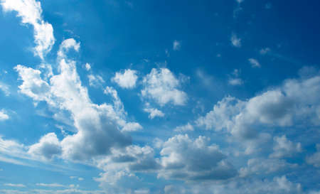 The vast blue sky and clouds sky