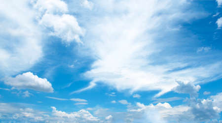 The vast blue sky and clouds sky