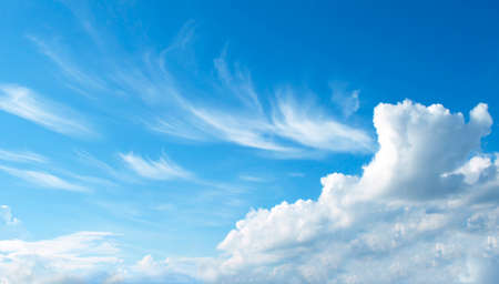 The vast blue sky and clouds sky