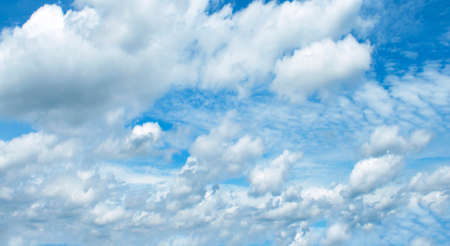 The vast blue sky and clouds sky