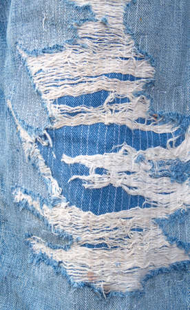 Torn denim jeans texture