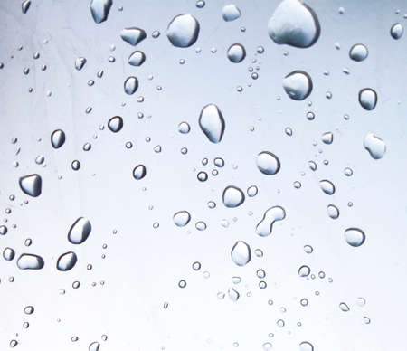 Drops of water on the floor, put a tick portfolio.